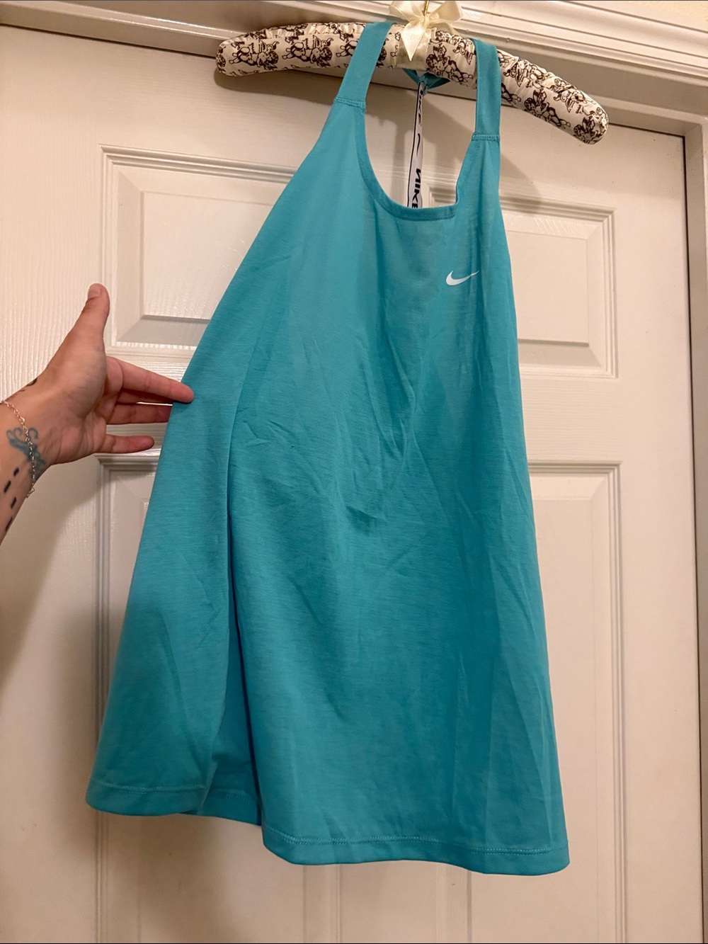 Nike Women's Teal Racerback Tank Top - Picture 1 of 3
